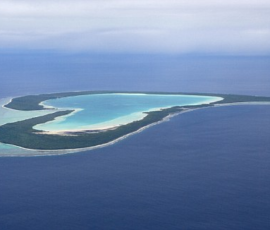 Tupai Island in French Polynesia